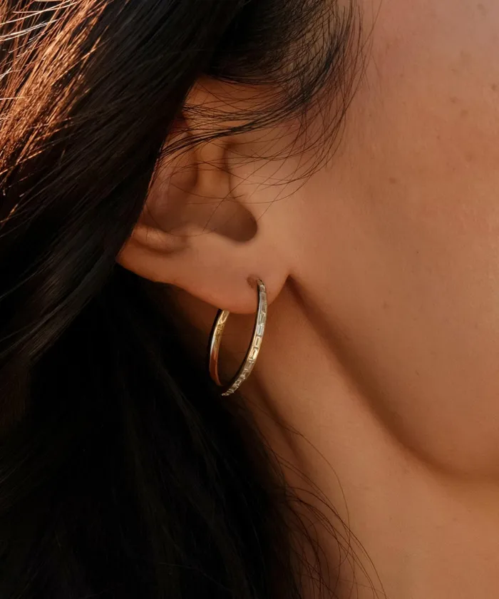 Jewelry Women Jenni Kayne June Baguette Hoops Gold