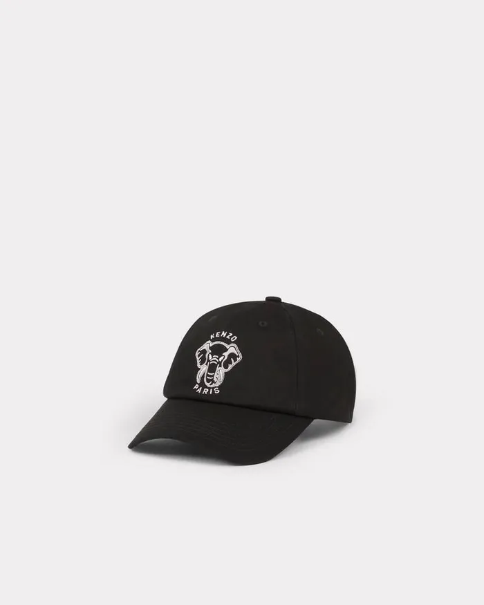 Kenzo Caps And Hats MenWomen 039Varsity Jungle039 Baseball Cap Black