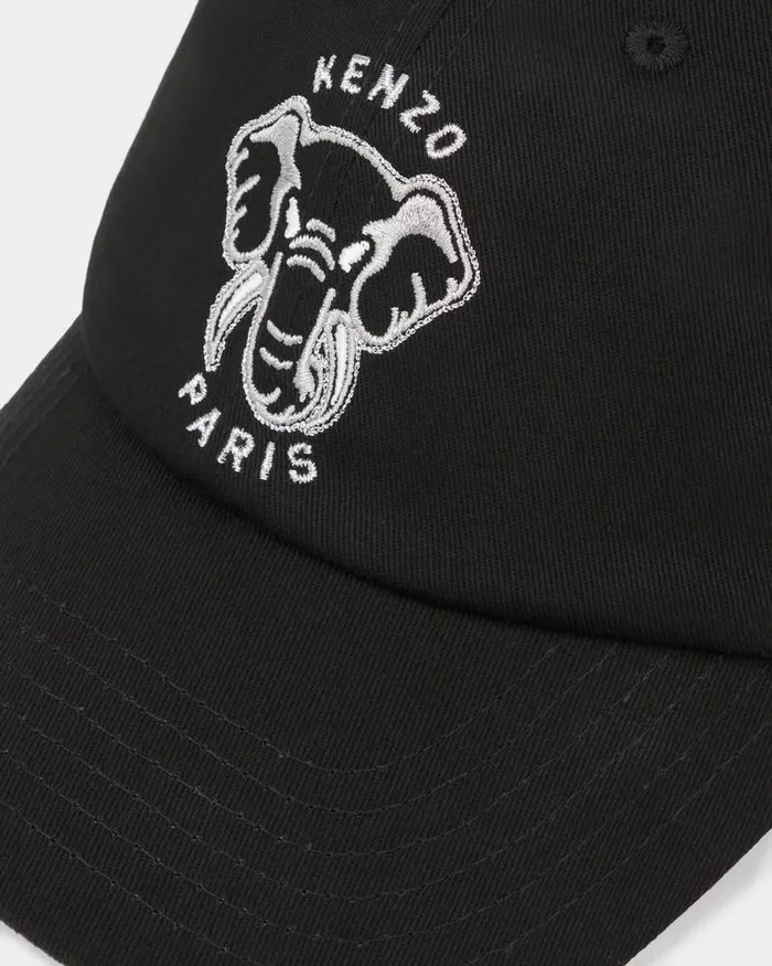 Kenzo Caps And Hats MenWomen 039Varsity Jungle039 Baseball Cap Black
