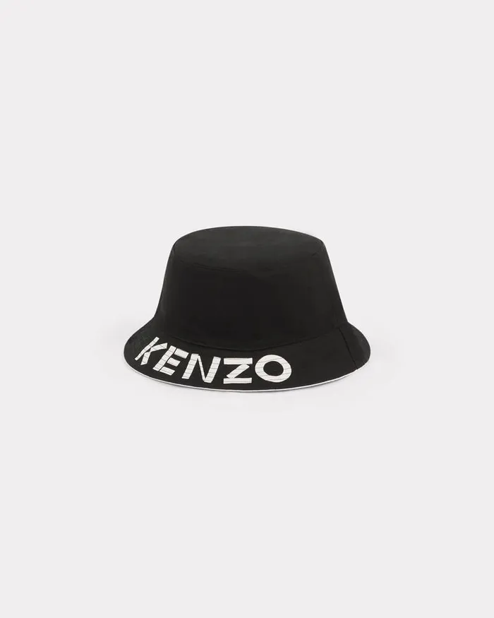 Kenzo Caps And Hats MenWomen Reversible 039 Graphy039 Bucket Hat Black