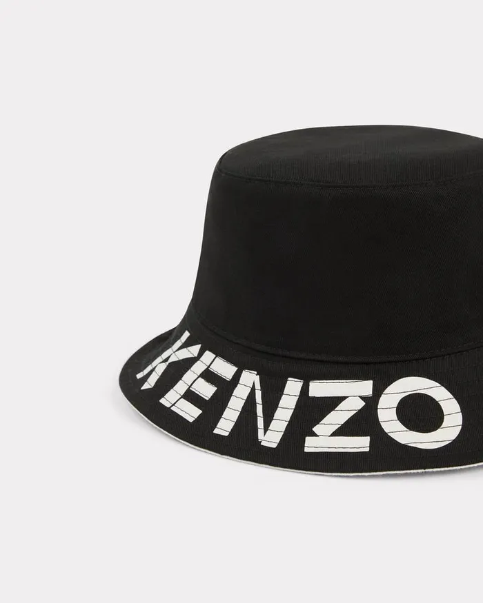 Kenzo Caps And Hats MenWomen Reversible 039 Graphy039 Bucket Hat Black