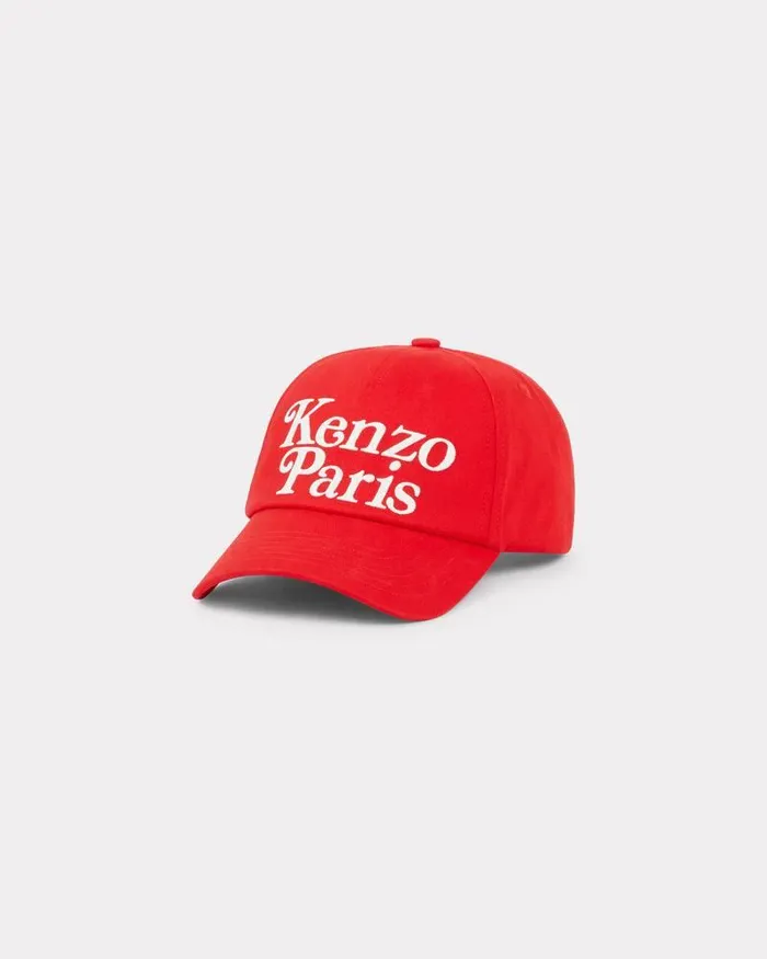 Kenzo Caps And Hats MenWomen Utility039 Cotton Cap Medium Red