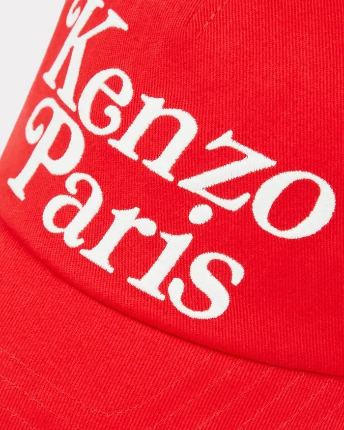 Kenzo Caps And Hats MenWomen Utility039 Cotton Cap Medium Red