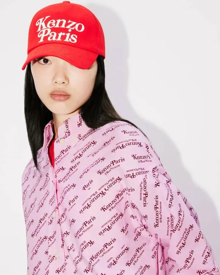Kenzo Caps And Hats MenWomen Utility039 Cotton Cap Medium Red