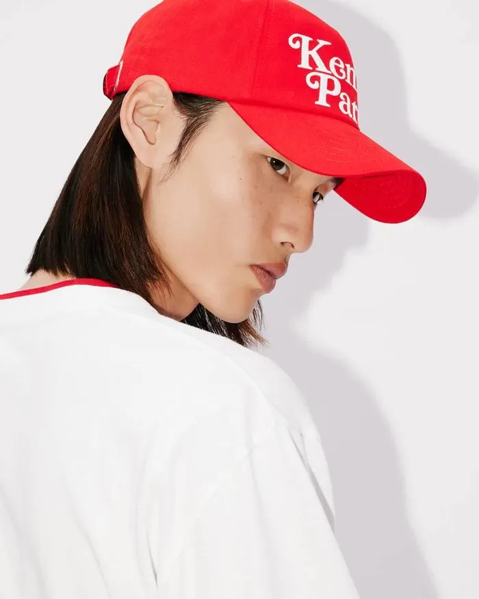 Kenzo Caps And Hats MenWomen Utility039 Cotton Cap Medium Red
