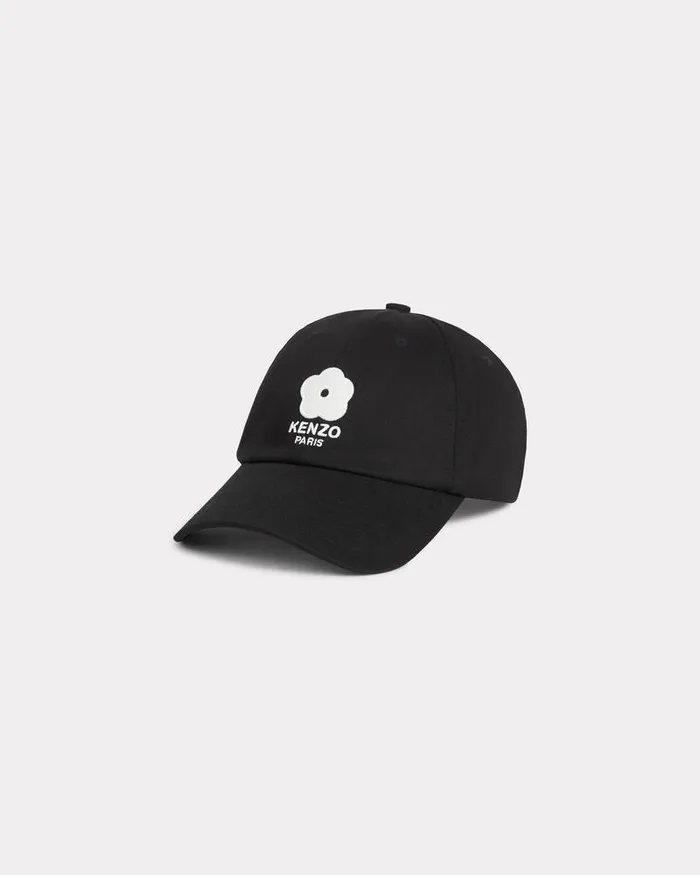 Kenzo Caps And Hats MenWomen Utility039 Embroidered Cotton Cap Black