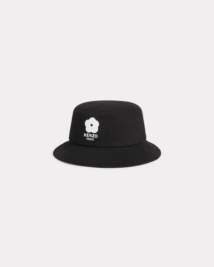 Kenzo Caps And Hats MenWomen Utility039 Embroidered Cotton Hat Black