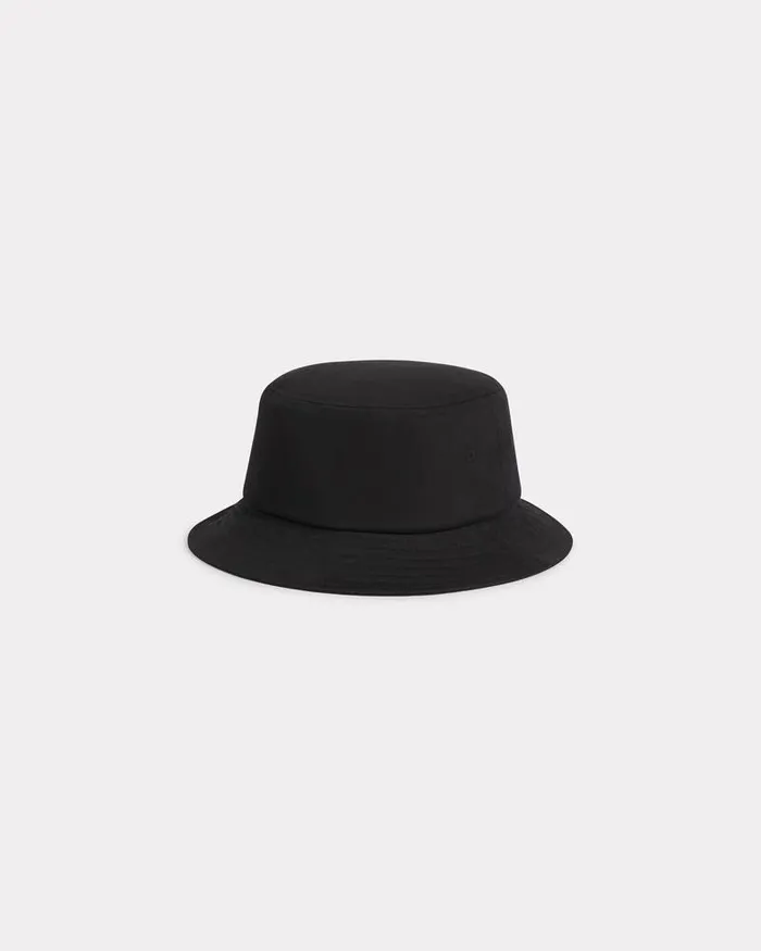 Kenzo Caps And Hats MenWomen Utility039 Embroidered Cotton Hat Black