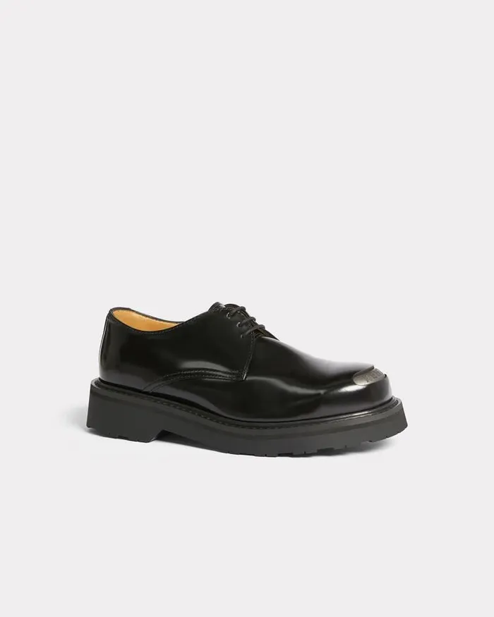 Kenzo Derbies And Loafers Women SMILE Leather Derbies Women Black