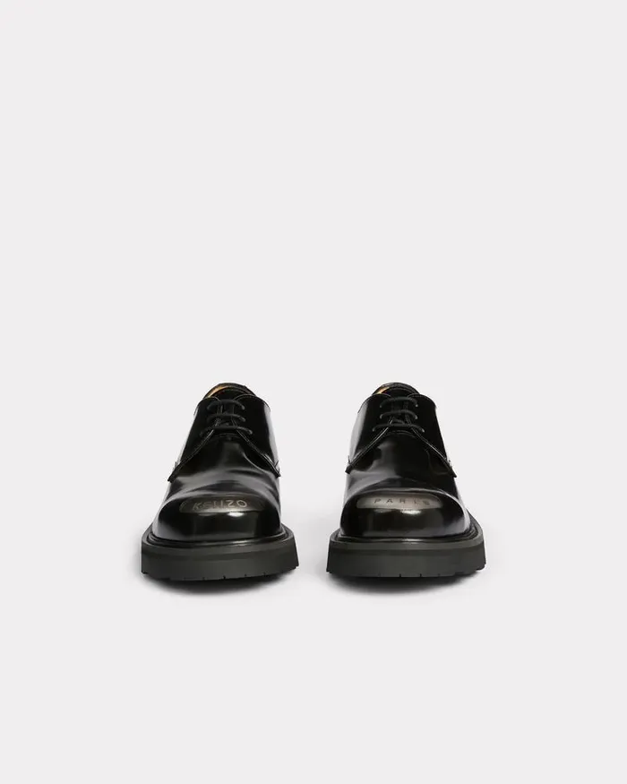 Kenzo Derbies And Loafers Women SMILE Leather Derbies Women Black