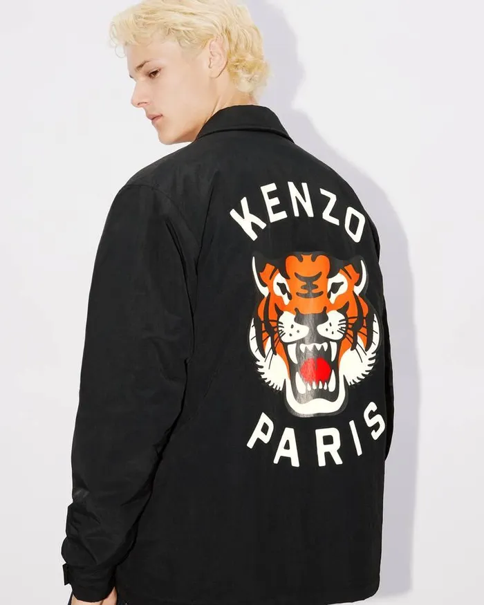 Kenzo Jackets And Coats Men Lucky Tiger039 Quilted Coach Jacket Black