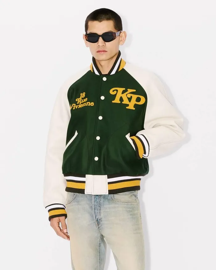 Kenzo Jackets And Coats MenWomen By Verdy039 Genderless Varsity Jacket Dark Khaki