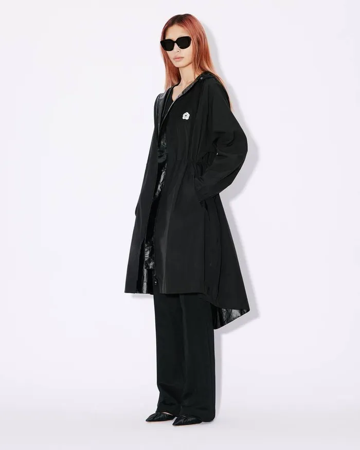 Kenzo Jackets And Coats Women 039Boke Flower 20039 Long Windbreaker Black