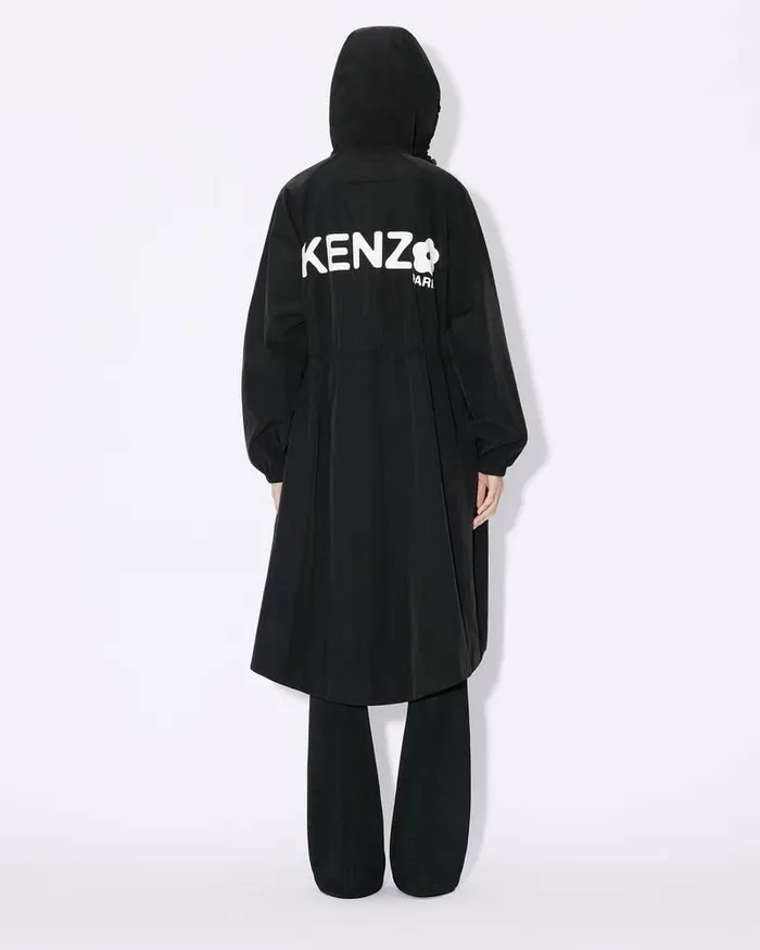 Kenzo Jackets And Coats Women 039Boke Flower 20039 Long Windbreaker Black