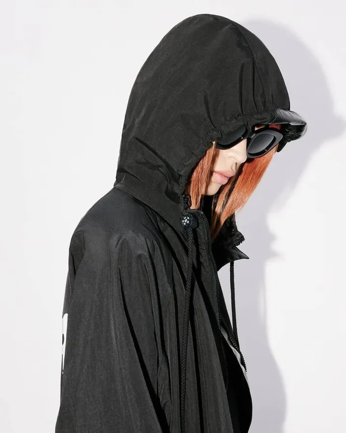 Kenzo Jackets And Coats Women 039Boke Flower 20039 Long Windbreaker Black