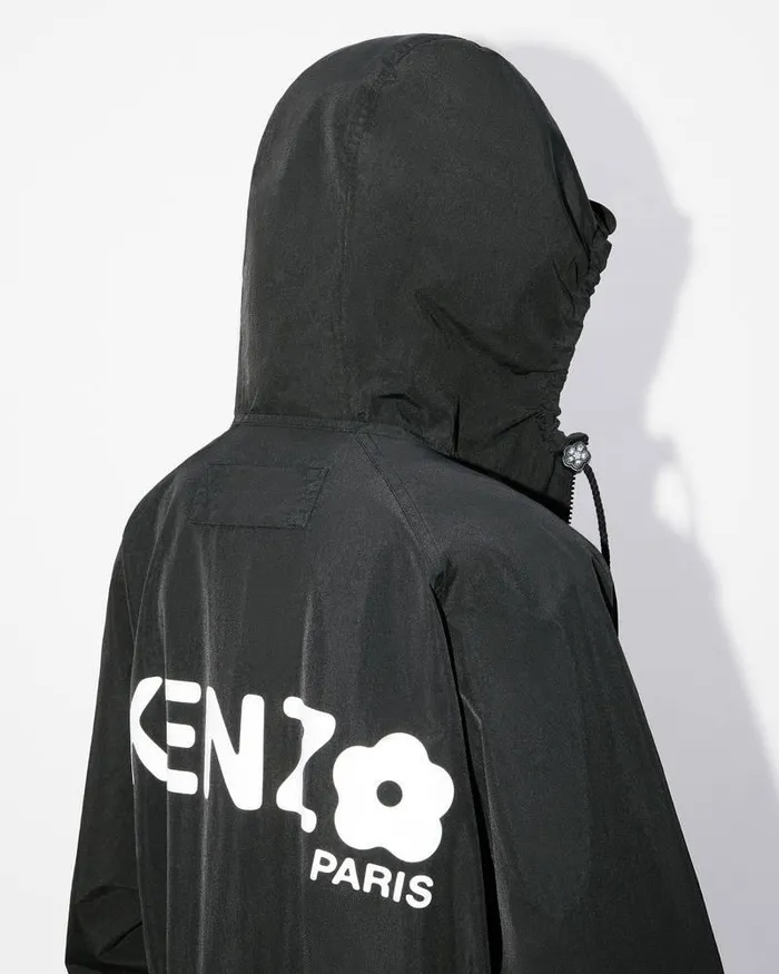 Kenzo Jackets And Coats Women 039Boke Flower 20039 Long Windbreaker Black