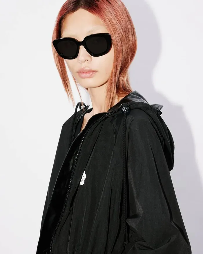 Kenzo Jackets And Coats Women 039Boke Flower 20039 Long Windbreaker Black