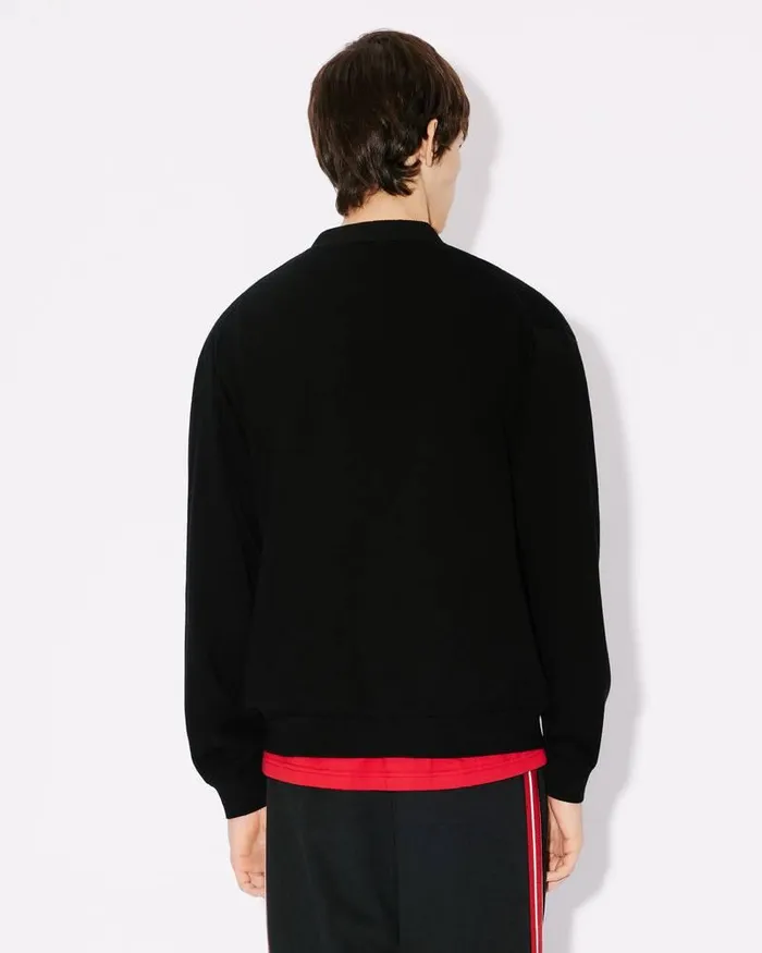 Kenzo Knitwear Men 039Year Of The Dragon039 Embroidered Cardigan Black