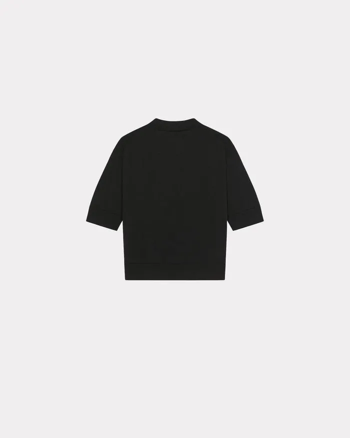 Kenzo Knitwear Women 039Boke Flower039 Woollen Jumper Black