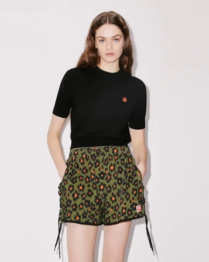 Kenzo Knitwear Women 039Boke Flower039 Woollen Jumper Black