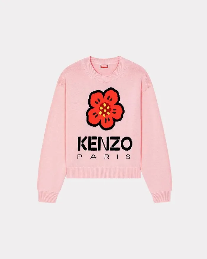 Kenzo Knitwear Women Boke Flower039 Jumper Faded Pink