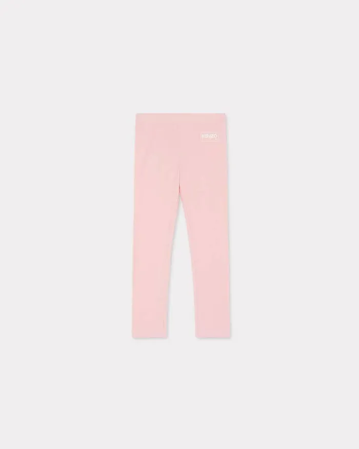 Kenzo Pants And Shorts Kids Cotton Leggings Pastel Pink