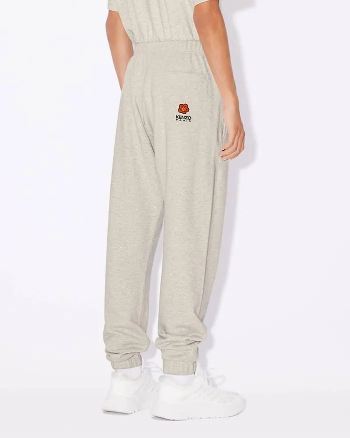Kenzo Pants And Shorts Men 039Boke Flower039 Embroidered Jogging Bottoms Pale Grey