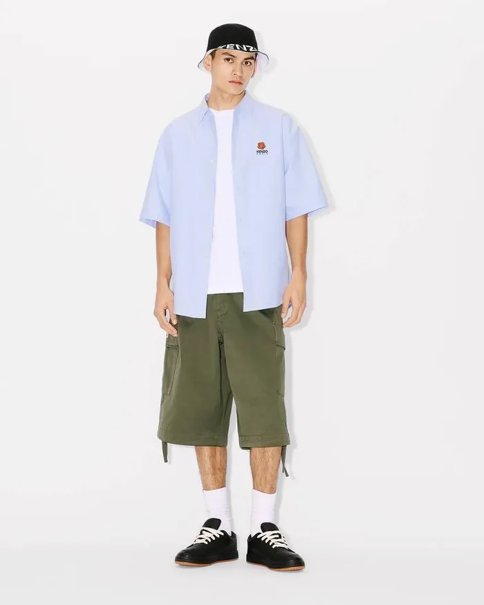 Kenzo Pants And Shorts Men ARMY Cargo Shorts Dark Khaki