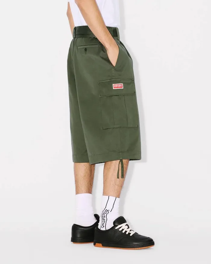 Kenzo Pants And Shorts Men ARMY Cargo Shorts Dark Khaki