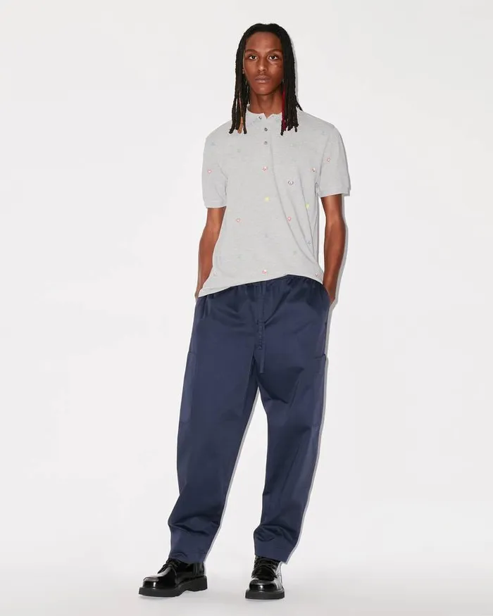 Kenzo Pants And Shorts Men Cargo Jogging Trousers Midnight Blue