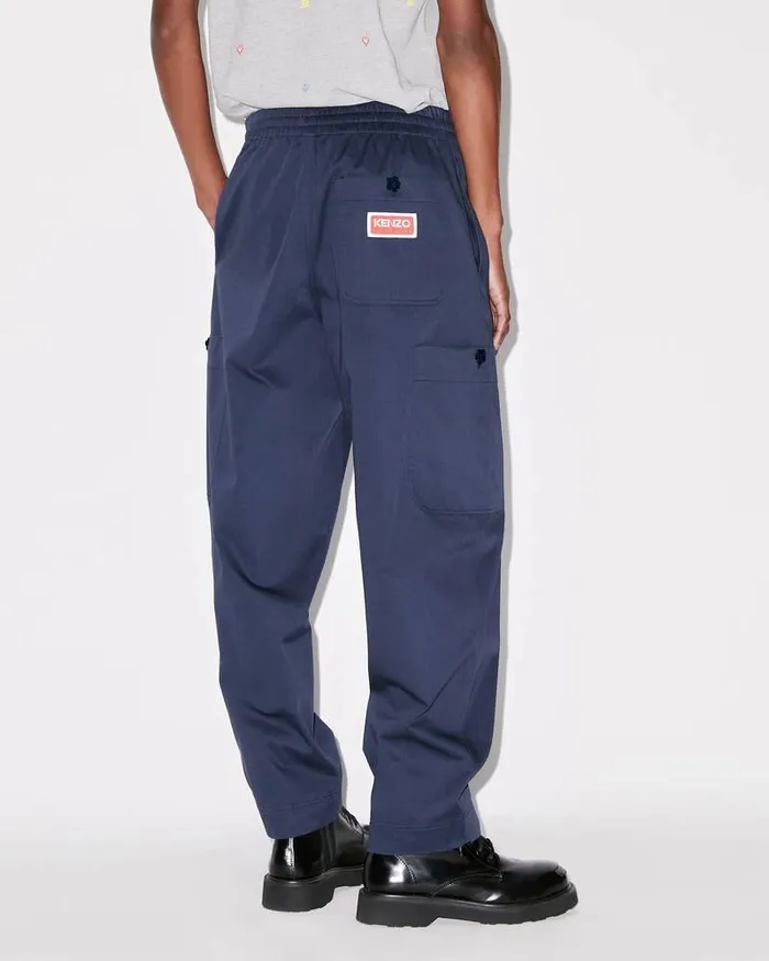 Kenzo Pants And Shorts Men Cargo Jogging Trousers Midnight Blue