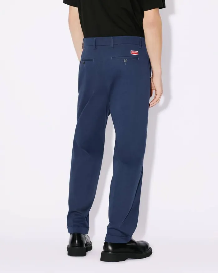 Kenzo Pants And Shorts Men Classic Chinos Midnight Blue