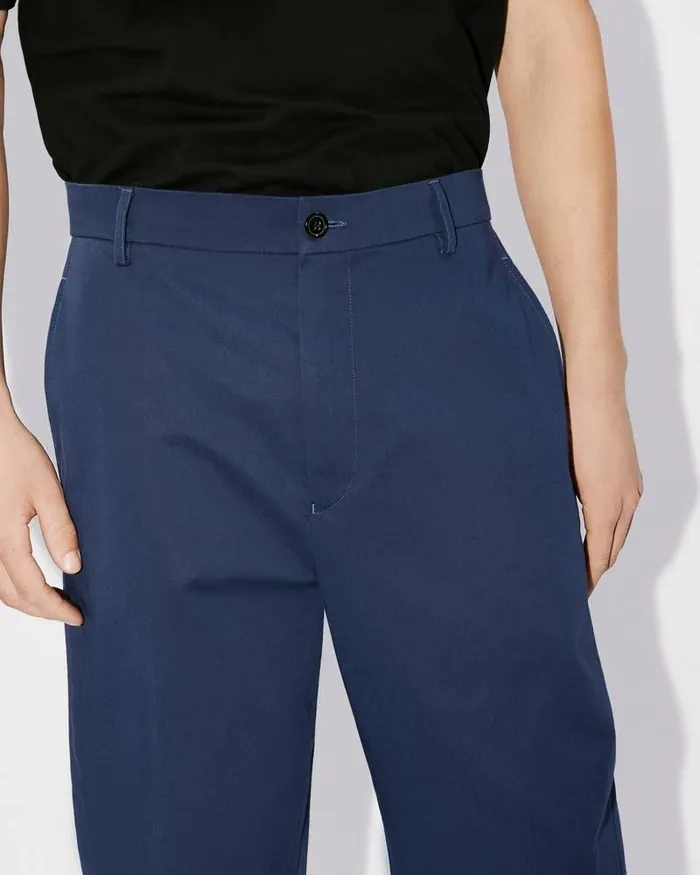 Kenzo Pants And Shorts Men Classic Chinos Midnight Blue