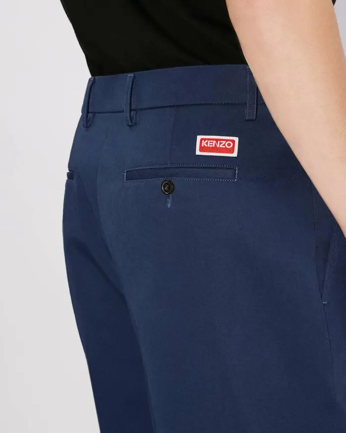 Kenzo Pants And Shorts Men Classic Chinos Midnight Blue