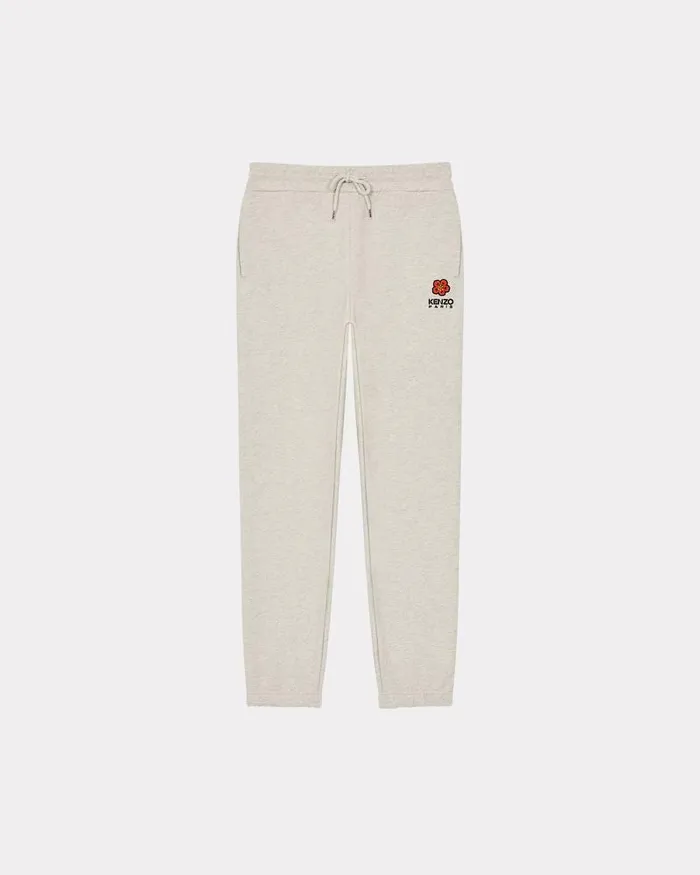 Kenzo Pants And Shorts Women 039Boke Flower039 Jogging Trousers Pale Grey
