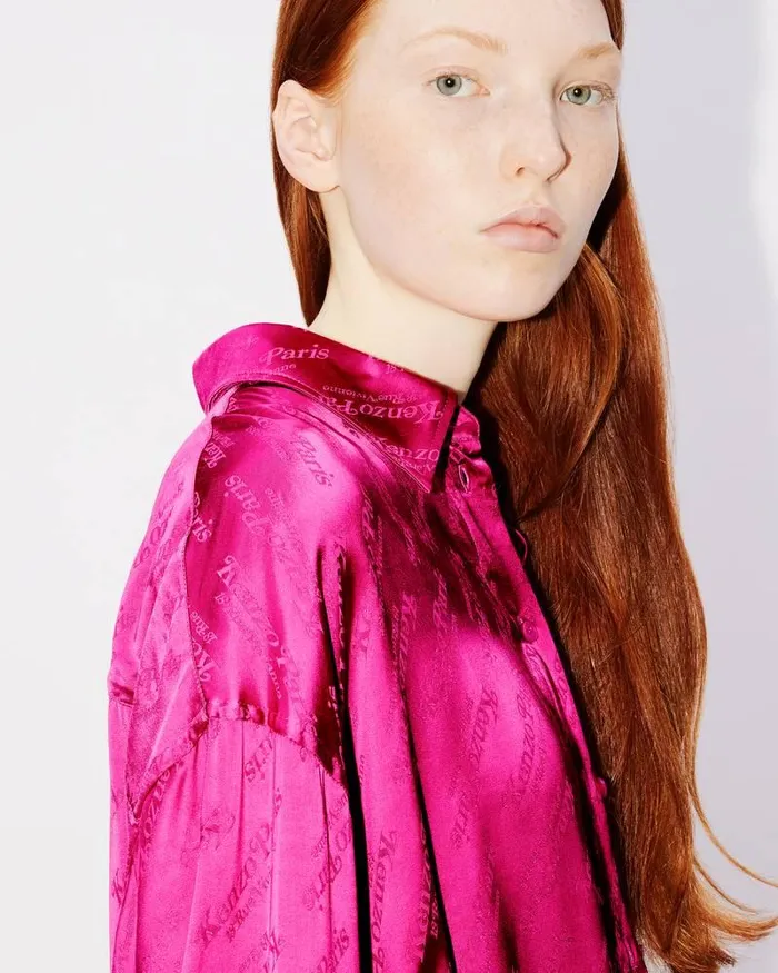 Kenzo Shirts And Tops Women By Verdy039 Dropped Shoulder Shirt Deep Fuschia