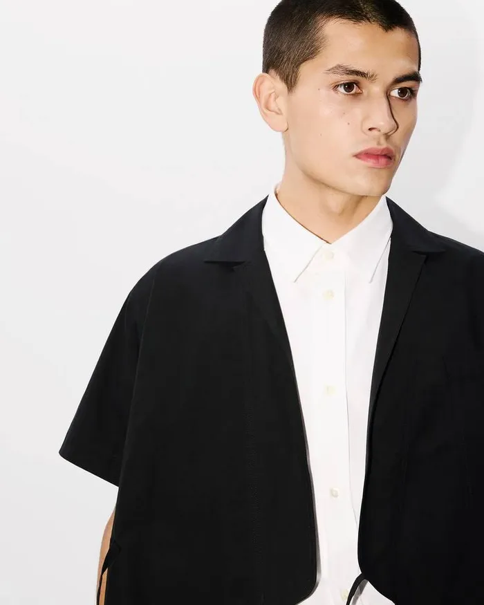 Kenzo Shirts Men Paris039 Kimono Shirt Black