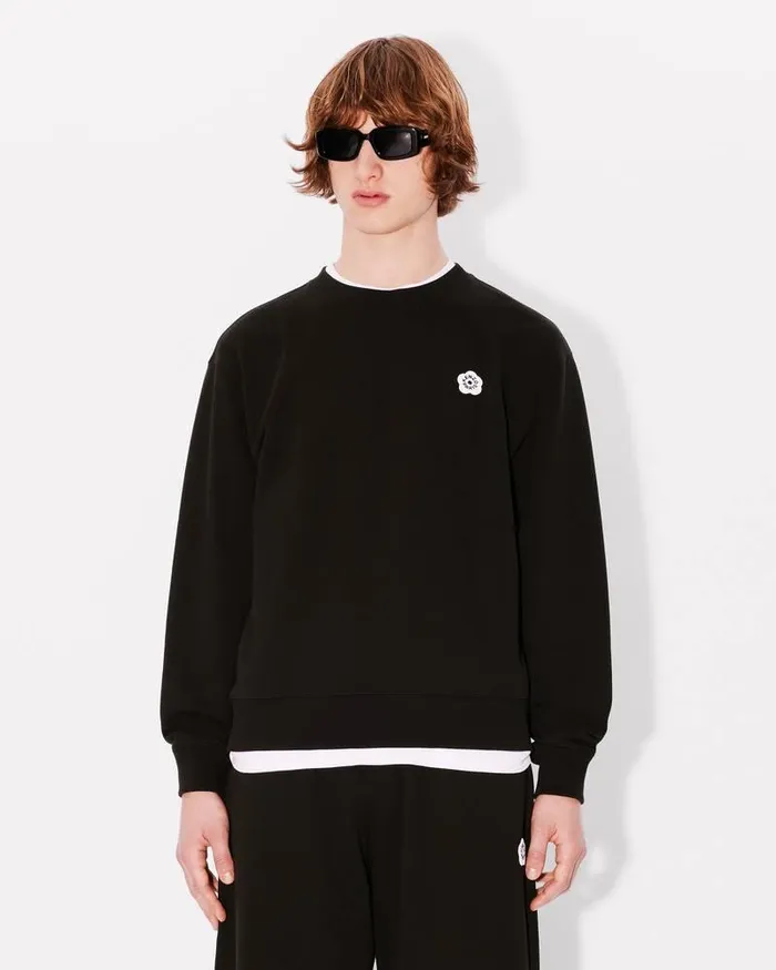 Kenzo Sweatshirts And Hoodies Men 039Boke Flower 20039 Embroidered Classic Sweatshirt Black