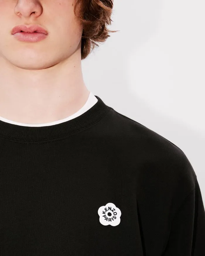 Kenzo Sweatshirts And Hoodies Men 039Boke Flower 20039 Embroidered Classic Sweatshirt Black