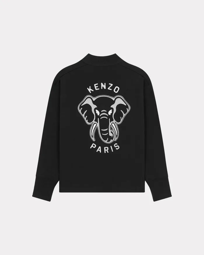 Kenzo Sweatshirts And Hoodies Women 039 Embroidered Cardigan Black