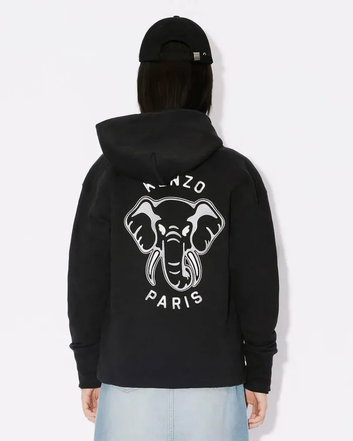 Kenzo Sweatshirts And Hoodies Women 039 Embroidered Cardigan Black