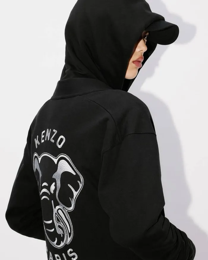 Kenzo Sweatshirts And Hoodies Women 039 Embroidered Cardigan Black