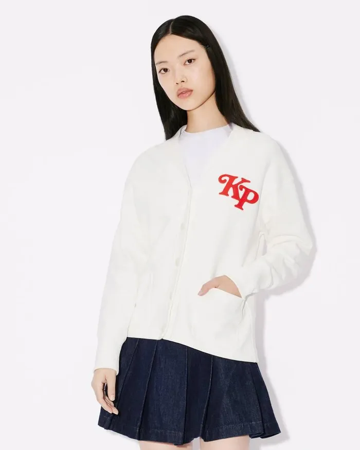Kenzo Sweatshirts And Hoodies Women By Verdy039 Embroidered Sweatshirt Cardigan Off White