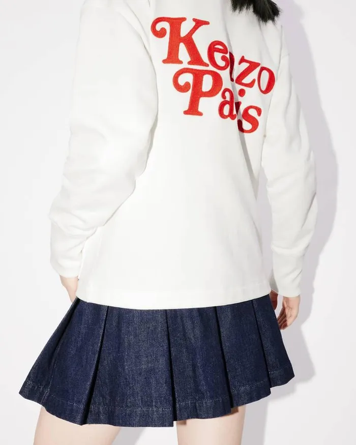 Kenzo Sweatshirts And Hoodies Women By Verdy039 Embroidered Sweatshirt Cardigan Off White
