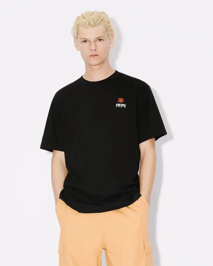 Kenzo TShirts And Polos Men 039Boke Flower039 Embroidered Classic Tshirt Black