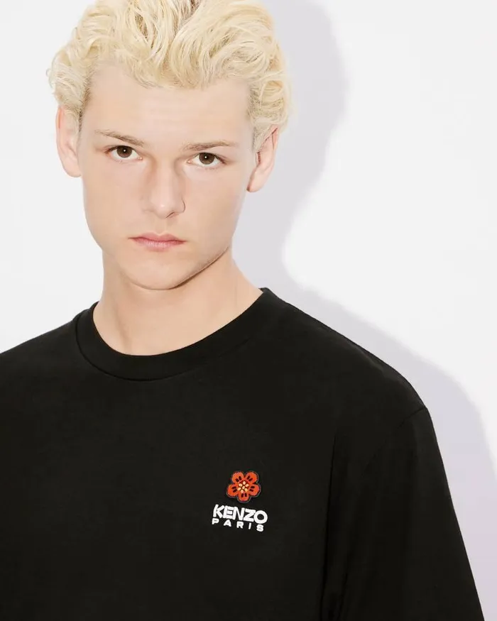 Kenzo TShirts And Polos Men 039Boke Flower039 Embroidered Classic Tshirt Black