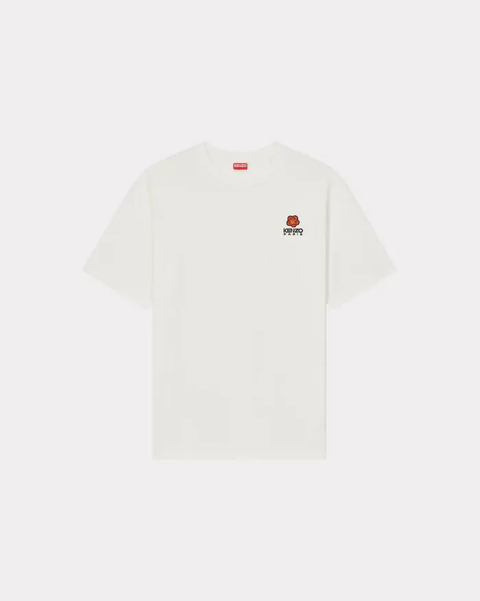 Kenzo TShirts And Polos Men 039Boke Flower039 Embroidered Classic Tshirt White