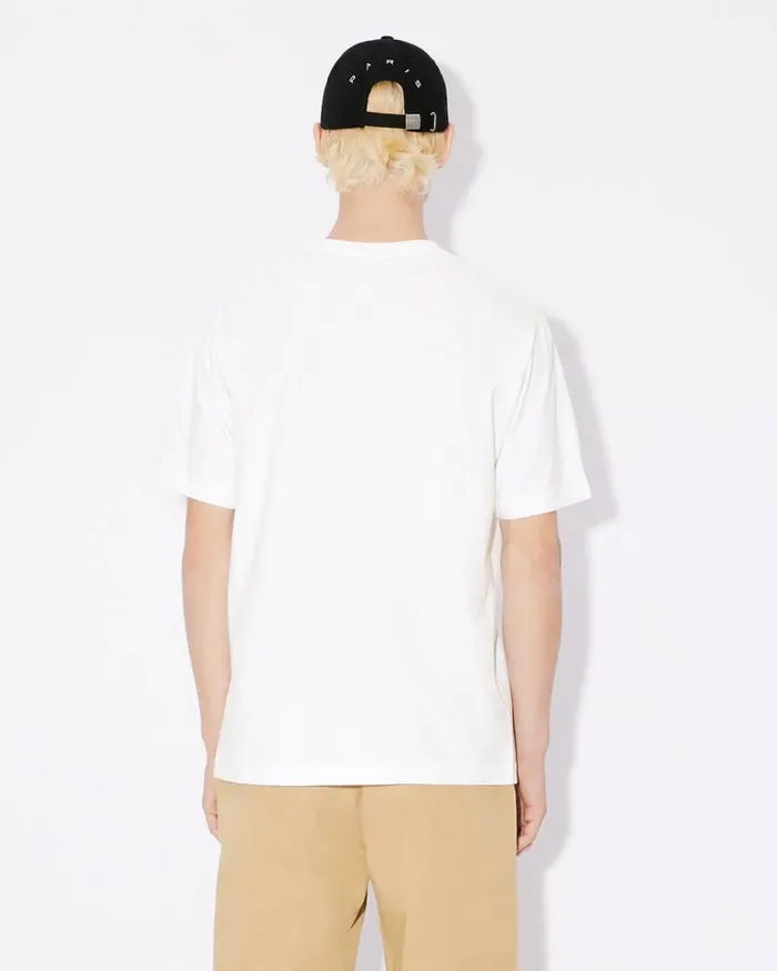 Kenzo TShirts And Polos Men 039Boke Flower039 Embroidered Classic Tshirt White