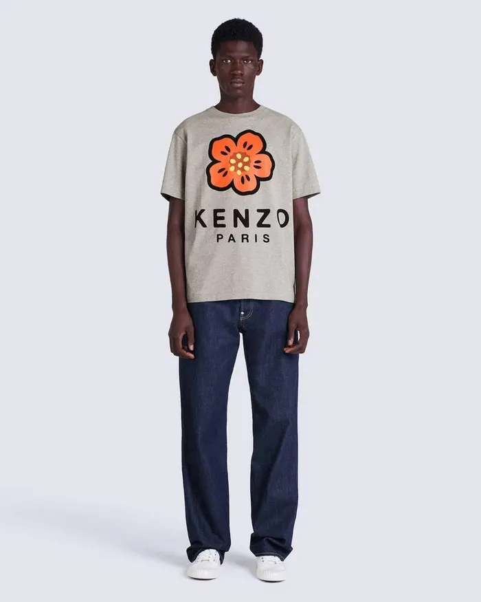 Kenzo TShirts And Polos Men 039BOKE FLOWER039 Tshirt Pearl Grey
