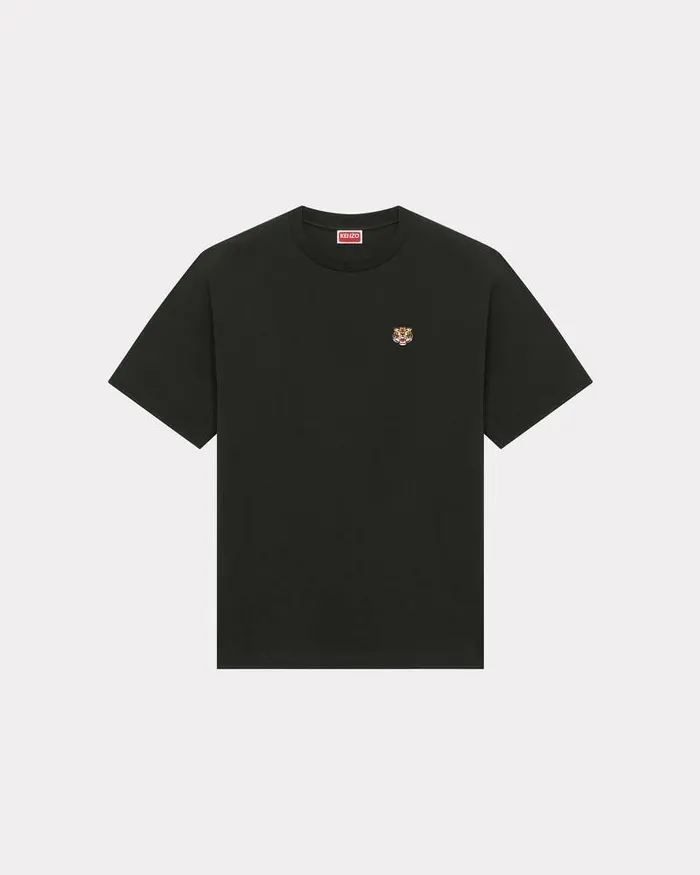 Kenzo TShirts And Polos Men 039Lucky Tiger039 Embroidered Classic Tshirt Black